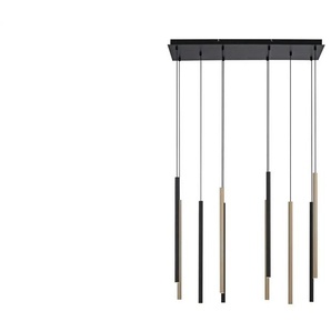 Paul Neuhaus Pendelleuchte - schwarz - Materialmix - 89 cm - 120 cm - cm 120,0 | Möbel Kraft