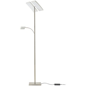 Paul Neuhaus Smart Home-Deckenfluter, 3-flammig, Nickel matt - silber - Materialmix - 62 cm - 196 cm - 61 cm | Möbel Kraft