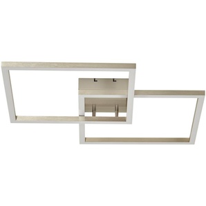 Paul Neuhaus Smart Home-Deckenleuchte, 2-flammig, Nickel matt - silber - Materialmix - 63 cm - 8,5 cm - 63 cm | Möbel Kraft