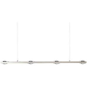 Paul Neuhaus Smart Home-Pendelleuchte  8-flammig  Nickel matt   ¦ silber ¦ Maße (cm): B: 98 H: 130 T: 13.0