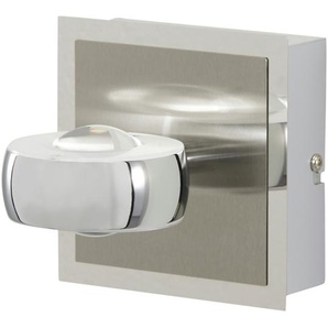 Paul Neuhaus Smart Home-Wandleuchte  2-flammig  Nickel matt   ¦ silber ¦ Maße (cm): B: 12 H: 14 T: 12.0