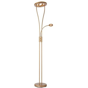 Paul Neuhaus LED-Deckenfluter, 2-flammig, goldfarben matt ¦ gold ¦ Maße (cm): B: 53 H: 198 T: 53