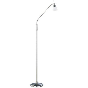 Paul Neuhaus Stehleuchte Pino, Grau, Glas, länglich,länglich, G, 74x163 cm, Touch-Schalter (on/off), Lampen & Leuchten, Innenbeleuchtung, Stehlampen, Stehlampen