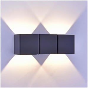 Paul Neuhaus Wandleuchte - grau - Materialmix - 7,5 cm - 7,5 cm - 22,5 cm | Möbel Kraft