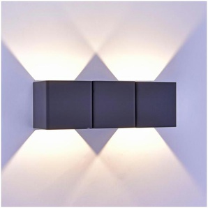Paul Neuhaus Wandleuchte ¦ grau ¦ Maße (cm): B: 7,5 H: 7,5 T: 22,5