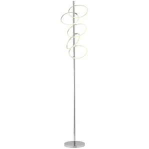 Paul Sommerkamp Leuchten LED-Stehleuchte, 5-flammig, Chrom - silber - Materialmix - 170 cm - [25.0] | Möbel Kraft