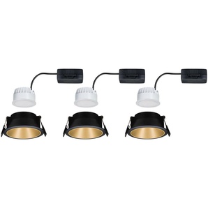 Paulmann LED Einbauleuchte Cole, Dimmfunktion, LED wechselbar, Warmweiß, Deckenspots, 3er Set