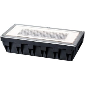 Paulmann LED Einbauleuchte Box, LED fest integriert, Warmweiß, Bodeneinbauleuchten-Set, Solar, Edelstahl