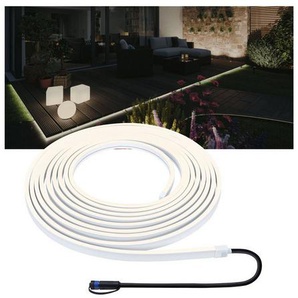 Paulmann LED Gartenstrahler Plug & Shine Stripe Smooth Einzelstripe IP68 3000K 46W Weiß, LED fest integriert, Warmweiß