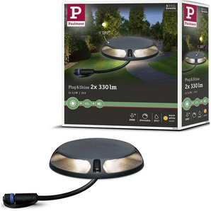 Paulmann LED Sockelleuchte Plug & Shine, Plug & Shine, LED fest integriert, Warmweiß, LED-Modul, IP67 3000K 24V
