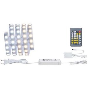 Paulmann LED-Streifen MaxLED 500 Basisset 1,5m 10W 230/24V 20VA Silber Kunststoff, 1-flammig, IP44 Cover 2700K-6500K TunableWhite