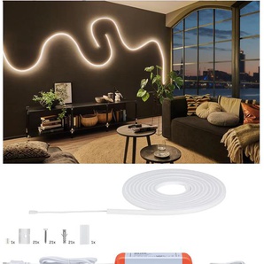 LED-Streifen PAULMANN MaxLED Flow Basisset 5m Warmweiß 52W Lichterketten Gr. x Gesamtlänge 5 m, weiß LED Stripe Stripes Streifen Lichterketten