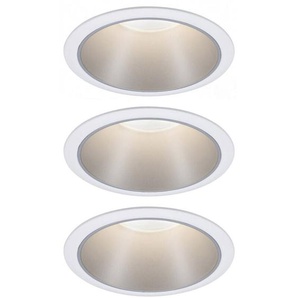Paulmann Licht - Paulmann 93410 Cole Coin Einbauleuchte 3er Set led 6 w Weiß, Silber