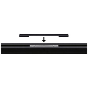 Paulmann Schienensystem-Abdeckschiene URail, Schwarz, Transparent, Kunststoff, 0.5x1x12.5 cm, Lampen & Leuchten, Innenbeleuchtung, Schienensysteme