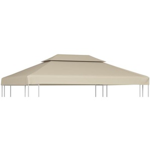 Pavillon-Dachplane Ersatzdach 310 g/m² Beige 3×4 m