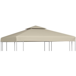 Pavillon-Ersatzdach 310 g/m² Beige 3x3 m