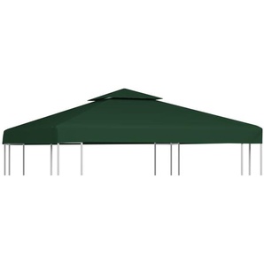 Pavillon-Ersatzdach 310 g/m² Grün 3x3 m