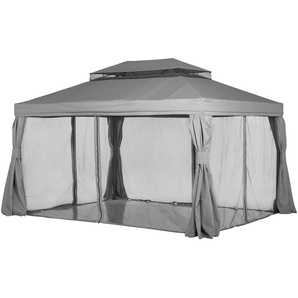Pavillon  Sahara - grau - Materialmix - 300 cm - 280 cm - 400 cm | Möbel Kraft