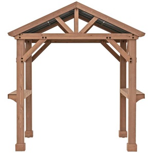 Pavillon , Holz , Zeder , 245x267.5x174 cm , Sonnen- & Sichtschutz, Pavillons