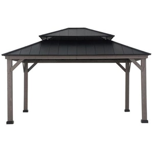 Pavillon , Holz , Zeder , 450x320x390 cm , Sonnen- & Sichtschutz, Pavillons