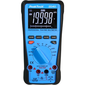 PEAKTECH True RMS Multimeter, P 2040, 20.000 Counts, USB