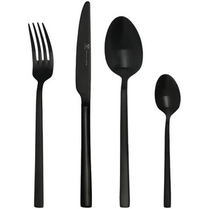 Peill+Putzler Besteck  16-teilig  Argento ¦ schwarz ¦ Edelstahl