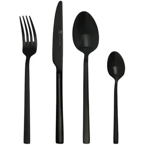 Peill+Putzler Besteck 16-teilig Argento - schwarz - Edelstahl | Möbel Kraft