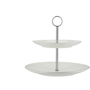 Peill+Putzler Etagere mit 2 Ebenen Bologna - weiß - Materialmix - 27.0 | Möbel Kraft