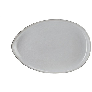 Peill+Putzler Servierplatte Como | grau | Porzellan | 41 cm | 28,5 cm | cm 4,5 |