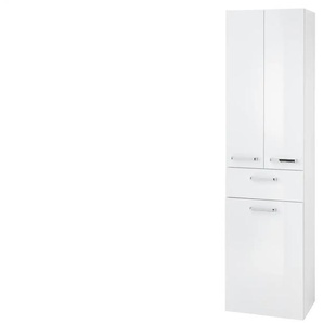 Hochschrank mit Wäschekippe   ¦ weiß ¦ Maße (cm): B: 50 H: 185,5
