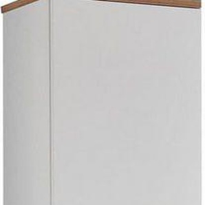 Saphir Hochschrank Quickset Badschrank 35,5 cm breit, 2 Türen, 1 Schublade Badezimmer-Hochschrank inkl. Türdämpfer, Holzgriffe