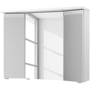 Pelipal Spiegelschrank Enna Spanplatte Weiß 90x72x20 cm (BxHxT) Spiegel Modern 3-türig