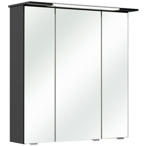 Pelipal Spiegelschrank QS 378, Metall, 6 Fächer, 67x71x16 cm, Badezimmer, Badezimmerspiegel, Spiegelschränke