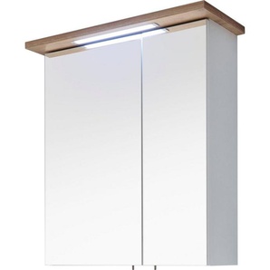 Saphir Spiegelschrank Quickset 923/947 Breite 60 cm, 2-türig, eingelassene LED-Beleuchtung, Steckdosenbox