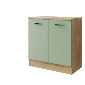 Waschbeckenunterschrank  Diemelsee ¦ grün ¦ Maße (cm): B: 60,2 H: 62,4