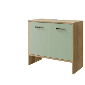 Waschbeckenunterschrank  Dieksee ¦ grün ¦ Maße (cm): B: 60,6 H: 54,3