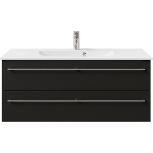 Saphir Waschtisch Serie 6025 Mineralmarmor-Waschtisch mit Unterschrank, 117 cm breit (2-St), Waschplatz mit 2 Schubladen, hängend, verschiedene Ausführungen