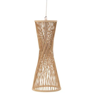 Pendelleuchte  1-flammig  Rattan   ¦ holzfarben ¦ Maße (cm): H: 152,5  Ø: 17