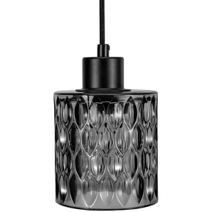 Pendelleuchte  1-flammig  Rauchglas ´klein´   ¦ grau ¦ Maße (cm): H: 168  Ø: 11