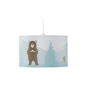 Pendelleuchte 1-flammig `Wald` - grau - Materialmix - 25 cm - 40.0 | Möbel Kraft