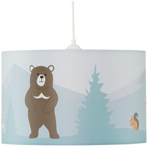 Pendelleuchte  1-flammig  `Wald`   ¦ grau ¦ Maße (cm): H: 25  Ø: 40