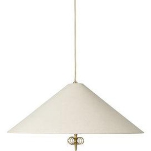 Pendelleuchte 1967 textil beige / Stoff Ø 56 cm - Ohne Gegengewicht / Neuausgabe 50 - Gubi - Beige