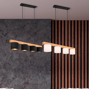 Pendelleuchte 75 x 150 x 12cm Weiß/Weiß Webstoff E14