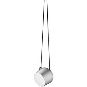 Pendelleuchte AIM grau silber metall LED /  Ø 24 cm - Flos -