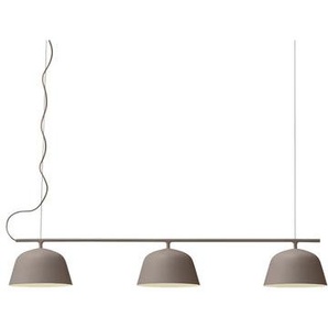 Pendelleuchte Ambit Rail metall braun / L 126 cm - Muuto - Braun