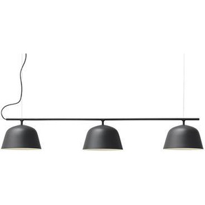 Pendelleuchte Ambit Rail metall schwarz / L 126 cm - Muuto - Schwarz