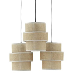 Pendelleuchte - beige - Materialmix - 145 cm - 45.0 | Möbel Kraft
