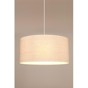Pendelleuchte Boho II Ø 50cm Braun/Beige Leinen E27