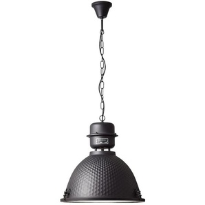 Pendelleuchte BRILLIANT Kiki Lampen Gr. 1 flammig, Ø 48 cm Höhe: 146 cm, schwarz (schwarz korund) Pendelleuchten und Hängeleuchten