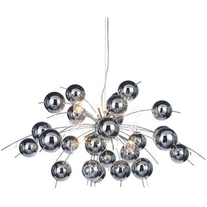 Pendelleuchte Explosion Silber Ø 98cm Silber Hauptmaterial: Edelstahl Sekundärmaterial Glas G9